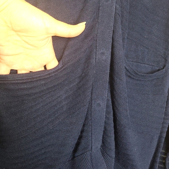 CAbi Blue Semi Semi Sheer Cardigan - Picture 4 of 6